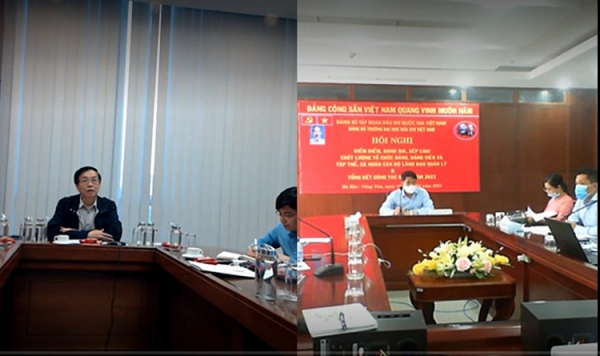 Đảng ủy PVU tổ chức Hội nghị Kiểm điểm tự phê bình và phê bình, tổng kết công tác Đảng năm 2021