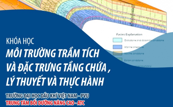 Khóa học Môi trường trầm tích và đặc trưng tầng chứa, lý thuyết và thực hành