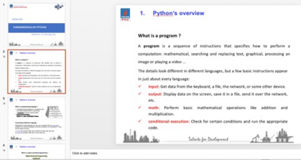 Các khóa học Python