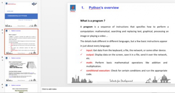 Các khóa học Python
