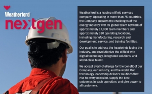 Weatherford Nextgen tuy&ecirc;̉n dụng Field Engineer Trainee
