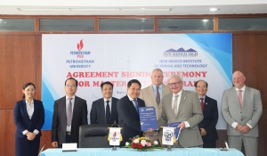 Petrovietnam University signed a Cooperation Agreement on Master's training with New Mexico Institute of Mining and Technology (USA)