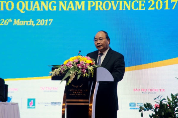 Thủ tướng Nguyễn Xuân Phúc chứng kiến Lễ ký kết hợp tác giữa PVN, Exxon Mobil và tỉnh Quảng Nam