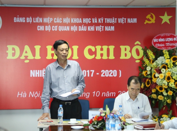Đại hội Chi bộ cơ quan Hội DKVN lần thứ III, nhiệm kỳ 2017-2020