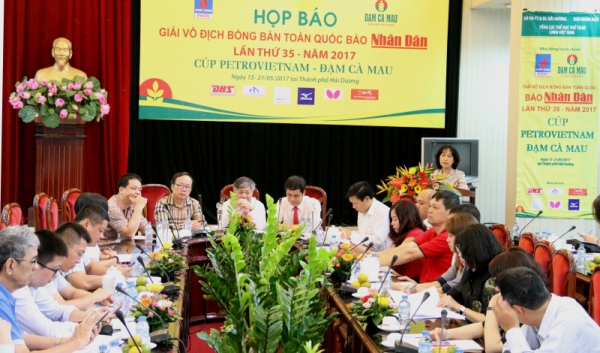 140 VĐV bóng bàn tranh cúp Petrovietnam - Đạm Cà Mau 2017