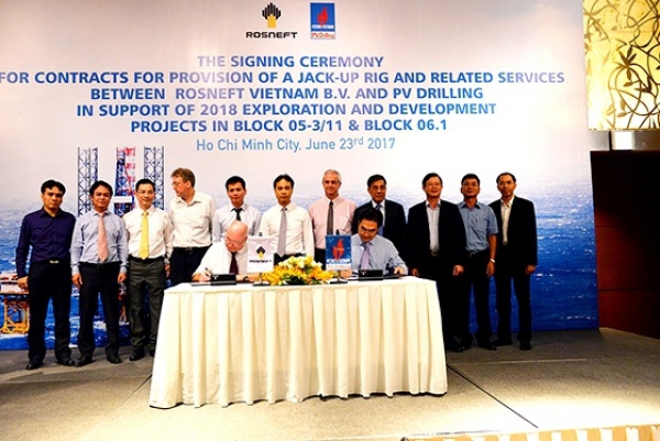 PV DRILLING VI thực hiện chiến dịch khoan của TNK Vietnam B.V. (Rosneft)